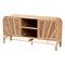 Bali & Pari Carabella Bohemian Natural Rattan 2-Door Storage Cabinet 244-13707-ZORO - alternate 1